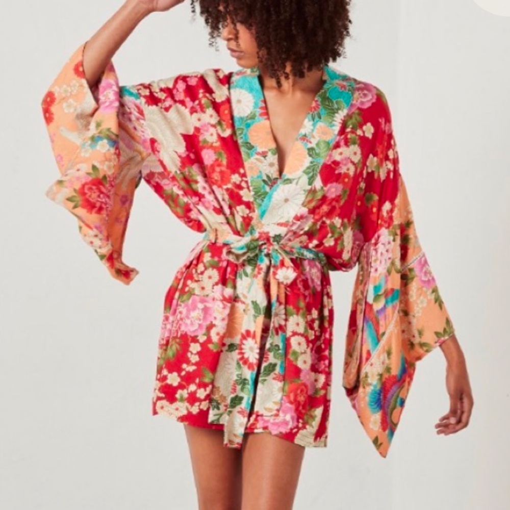 Spell Delilah Patchwork Robe Small - image 3